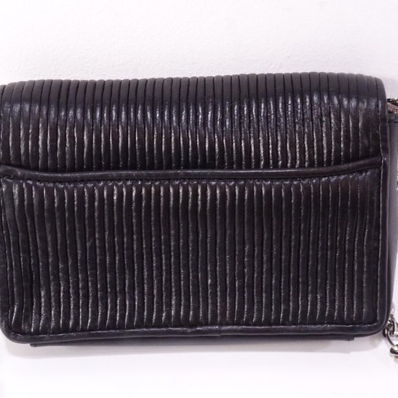 Theyskens' Theory Stitched Turnkey Silver Chain Leather Crossbody Shoulder Bag s - Picture 9 of 12
